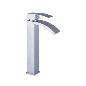   Solid Brass Waterfall Bathroom Sink Faucet (Tall)