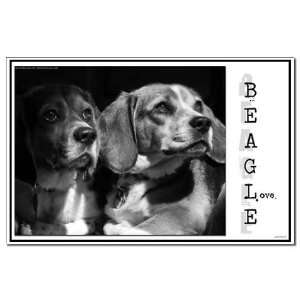  Beagle Love Pets Mini Poster Print by  Patio 