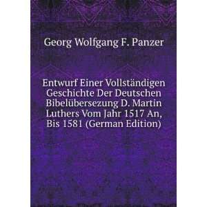   1517 An, Bis 1581 (German Edition) Georg Wolfgang F. Panzer Books