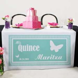  Quinceanera Butterfly Table Runner