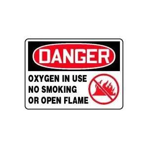  DANGER OXYGEN IN USE NO SMOKING OR OPEN FLAMES (W/GRAPHIC 