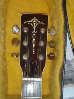   Dreadnaught V 35 Acoustic Guitar Abalone Mother of Pearl Inlays  
