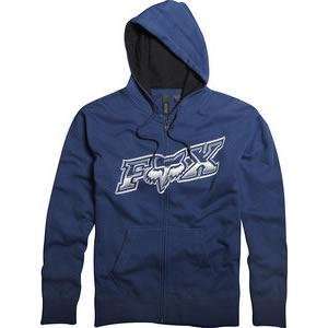   Fox Racing Luster Fleece Zip Up Hoody   Large/Midnight Automotive