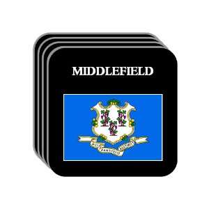 US State Flag   MIDDLEFIELD, Connecticut (CT) Set of 4 Mini Mousepad 