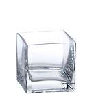 Cube Vase 4 (Wholesale Lot) Clear Square Vases (12pcs)   Photo Cube 
