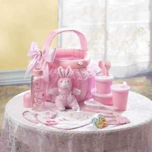  Pink Baby Soft Basket Gift Set