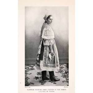  1907 Halftone Print Costume Dress Slovakia Nyitra Hungary 