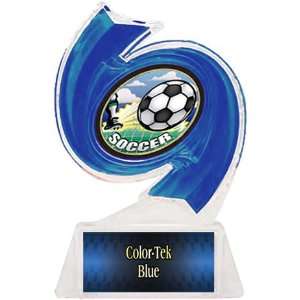 Hurricane Ice 6 Trophy BLUE TROPHY/BLUE TEK PLATE/HD MYLAR 6 HURRICANE 