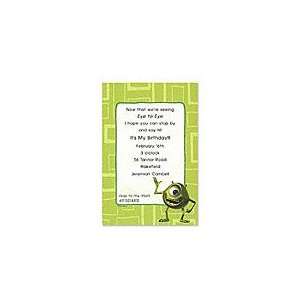  Mike the Monster Birthday Party Invitations Health 