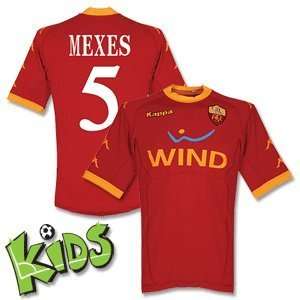  10 11 AS Roma Home Jersey + Mexes 5 (Fan Style)   Boys 
