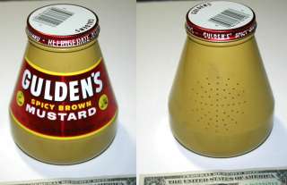 Guldens Mustard RADIO advertising plastic jar Works  