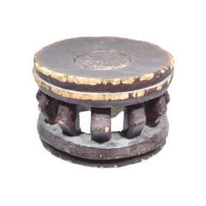 IGBO WOOD SLAVERS STOOL. 