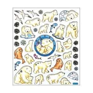   Stickers Polar Bears & Igloos; 6 Items/Order Arts, Crafts & Sewing
