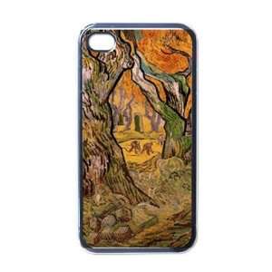 The Road Menders By Vincent Van Gogh Black Iphone 4   Iphone 4s Case