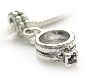Antique Silver Plated Inspired Engagement / Wedding Ring