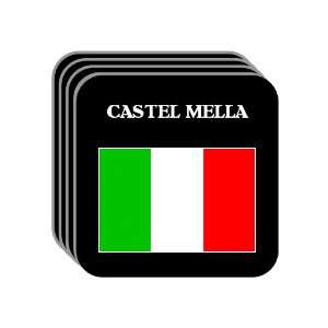  Italy   CASTEL MELLA Set of 4 Mini Mousepad Coasters 