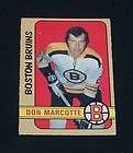 DON MARCOTTE RC 1970 71 BOSTON BRUINS OPC EX MT 138  