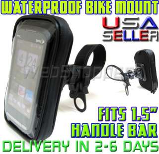 Apple iphone 4s WaterResistant Bicycle Bike Motorcycle Mount (Fits .75 