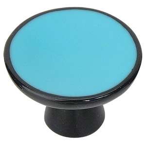   3132 B 2 Inch Indochine Blue Round Knob, Blue