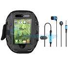   Sport Band Armband Case Pouch+Blue Headset Mic for iPod Touch 2 2G G