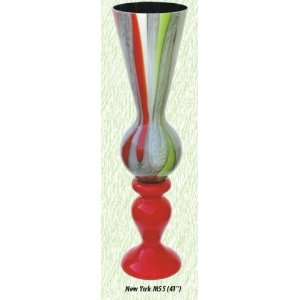  Multicolor New York Vase Hand Blown Modern Glass Vase 