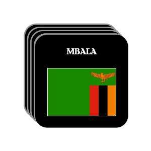 Zambia   MBALA Set of 4 Mini Mousepad Coasters