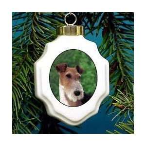  Wire Fox Terrier Christmas Ornament