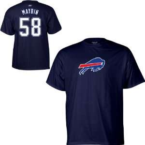  Reebok Buffalo Bills Aaron Maybin Name & Number T Shirt 