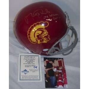 Matt Leinart USC Trojans Autographed Full Size Replica Helmet with 04 