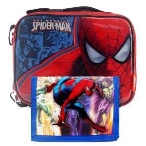  Spiderman insulated Lunch Bag Box With Water Bottle 