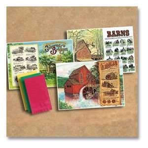  Hoffmaster 901 MP16 Interest Multipack Placemats