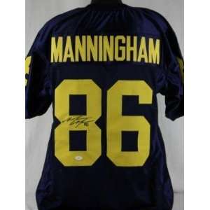 Mario Manningham Autographed Jersey   Authentic   Autographed NFL 