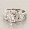 Dazzling 1.77CTW Round Diamond Solid 18K White Gold Engagement Ring 