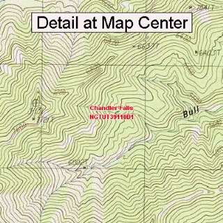  USGS Topographic Quadrangle Map   Chandler Falls, Utah 