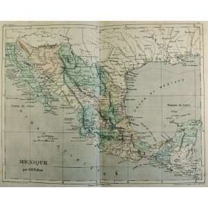  Dufour map of Mexico (1854)