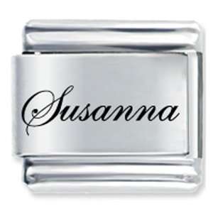    Edwardian Script Font Name Susanna Italian Charms Pugster Jewelry