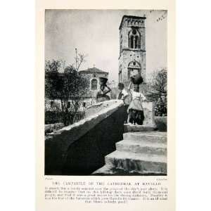  1928 Print Campanile Cathedral Ravello Italy Architecture 