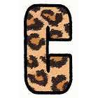 Leopard Print Letter A Alphabet EMB Iron On Patch items in 