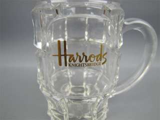 Harrods Knightbridge Souvenir Beer Glass London England  