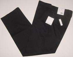 CALVIN KLEIN BLACK JEREMY CK FLAT FRONT WOOL DRESS PANTS 32 x 30 