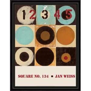  Square No.134 by Jan Weiss   Framed Artwork