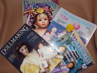 Lot of 4 Dollmaking & Clothes Magazines  