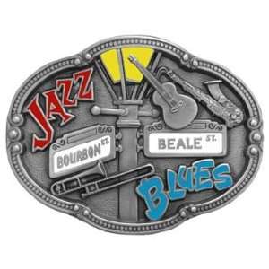  Nashville Jazz & Blues Belt Buckle by Bergamot Automotive