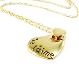  Necklace plated gold Je Taime. Jewelry