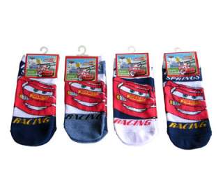Disney Pixar Cars Lightning Mcqueen Kids Boys Socks 6 PAIR 6 8 NEW 