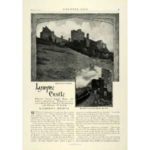  1923 Ad Historic Lympne Castle Kent England Castle 