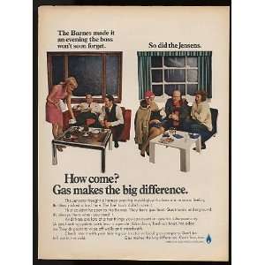 1968 American Gas Association Barnes & Jensens Print Ad (7587)  