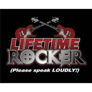   Lifetime Rocker Metal Tin Poster Please Speak Loudly