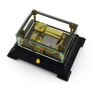  Exclusive 30 Note Crystal Music Box with Contemporary 