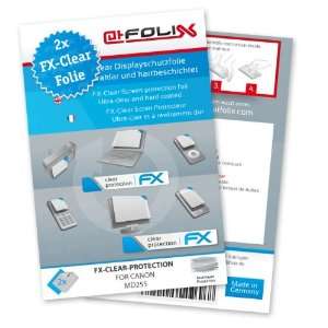  2 x atFoliX FX Clear Invisible screen protector for Canon 